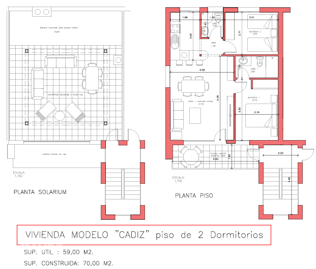 Grundriss Cadiz